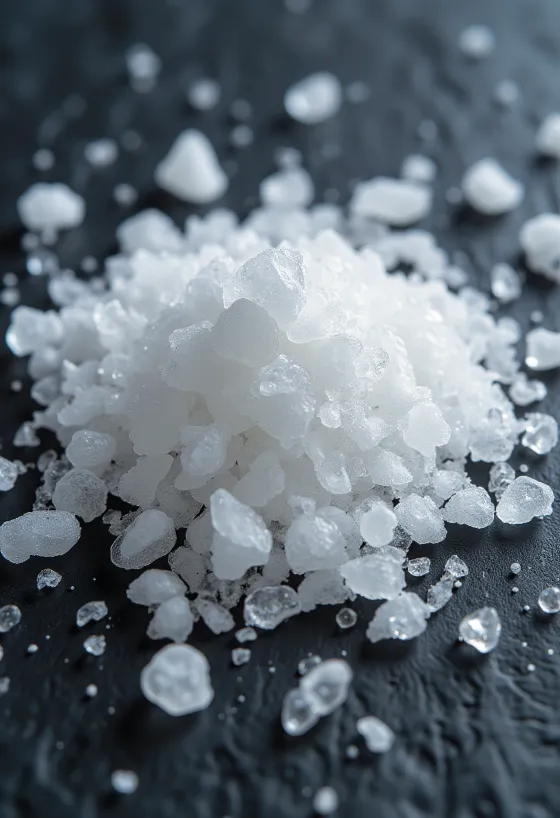 Sjávarsalt í lítilli krukku, kristalluð uppbygging, umkringt sjávarhlutum