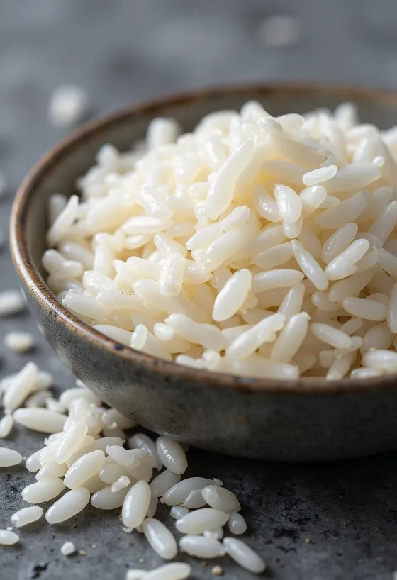 Fersk arborio hrísgrjón, fullkomin fyrir risotto, stutt og þykk korn