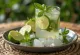 Mojito skreyttur með ferskri myntu og límónubátum