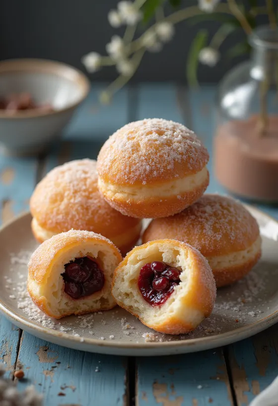 An-doughnut borinn fram