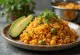 Arroz con Gandules borið fram