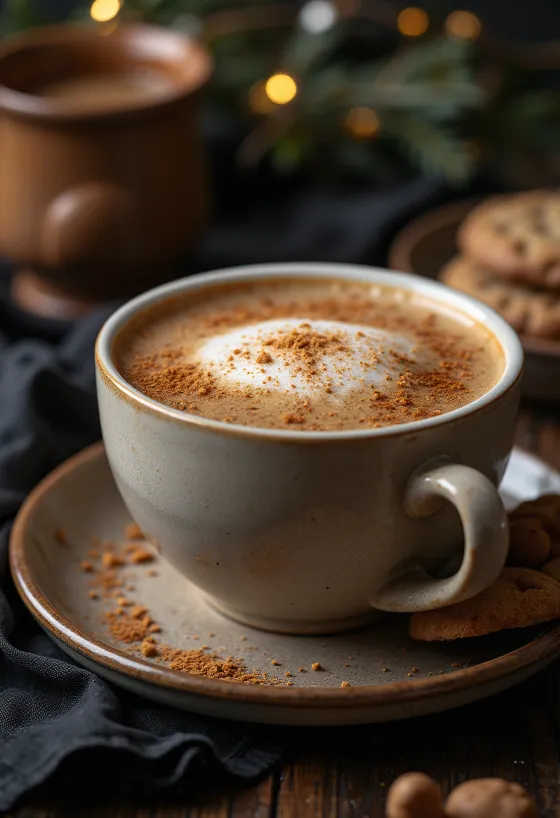 Piparköku-latte nýlagað