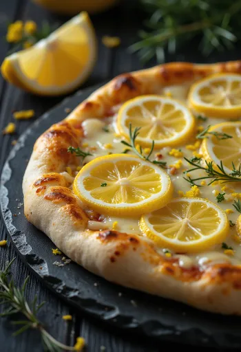 Pizza al Limone með sítrónubragði