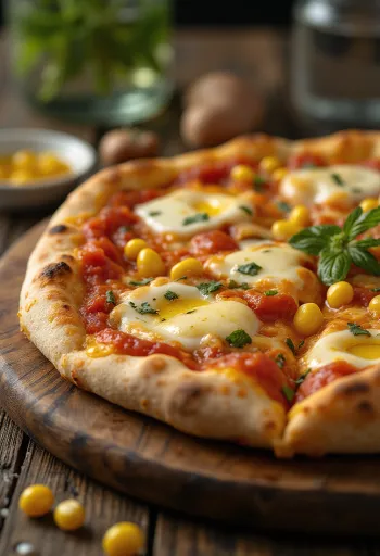 Pizza al Mais með maís og osti