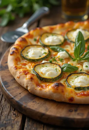 Pizza ai Fiori di Zucca með kúrbítsblómum og ricotta