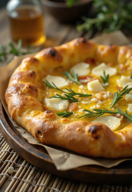 Pizza al Rosmarino með rósmarín og parmesan