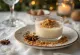 Piparköku panna cotta borin fram