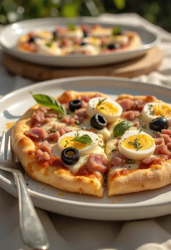 Pizza Tunisienne borin fram