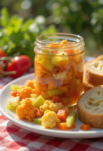 Sterk giardiniera framreidd
