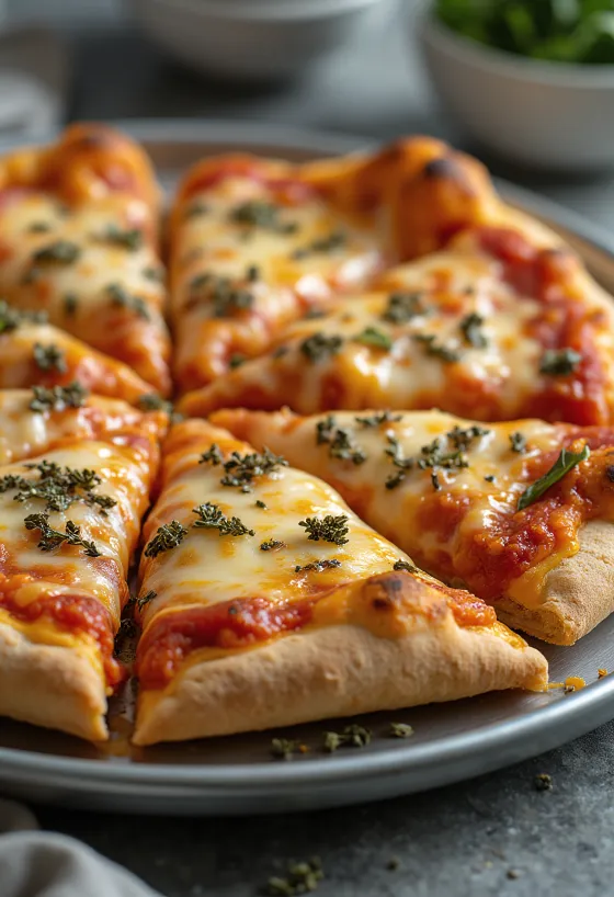 St. Louis Style Pizza með þunnum botni og Provel osti