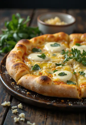 Pizza all’Aglio með hvítlauk og osti