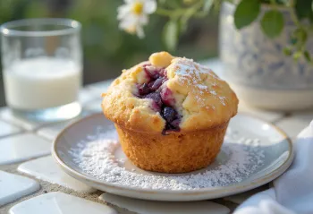 Plómumuffins á diski
