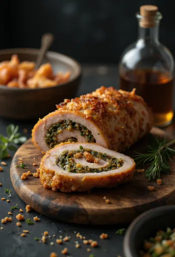 Sardinsk Porchetta, hefðbundið ítalskt svínakjöt með stökkri puru