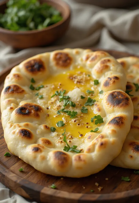 Ekta indverskt naan brauð