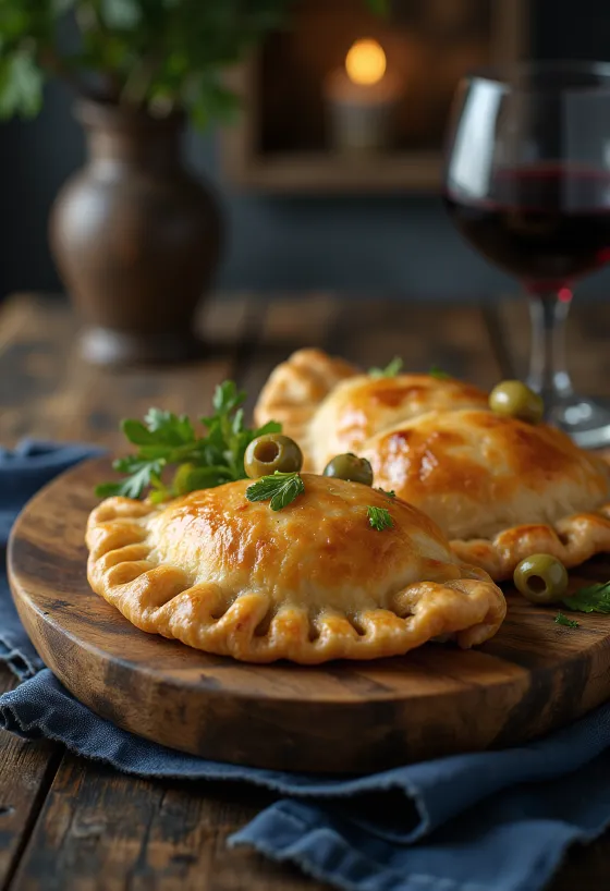 Klassísk argentínsk empanada með fyllingu