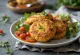 Vegan grænmetisbollur með bulgur bornar fram