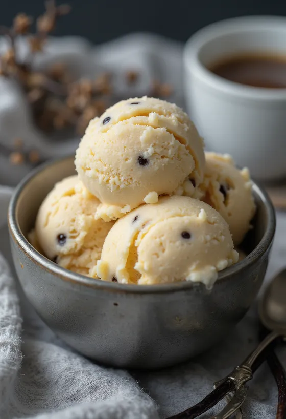 Bourbon-vanillu ís