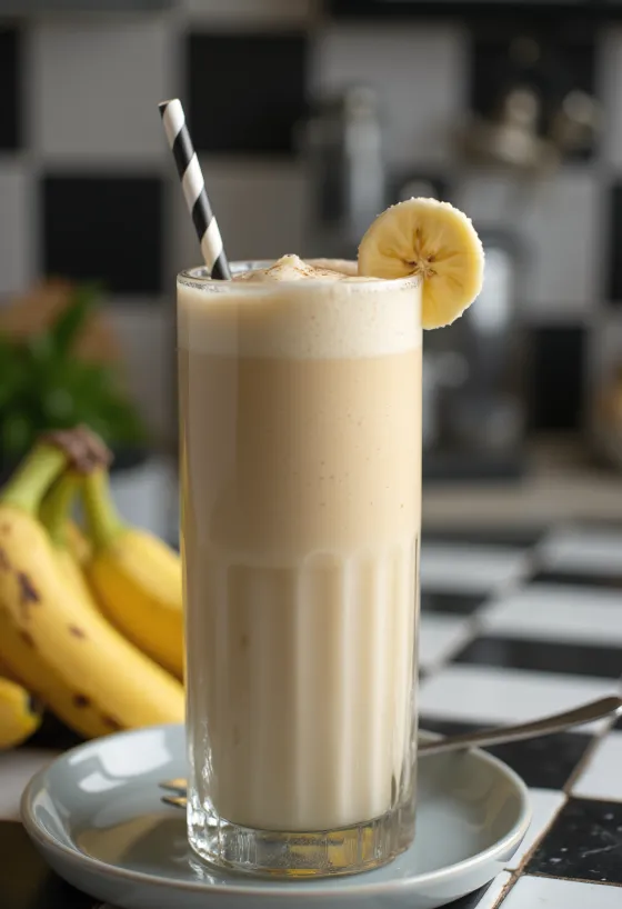 Bananahristingur í glasi