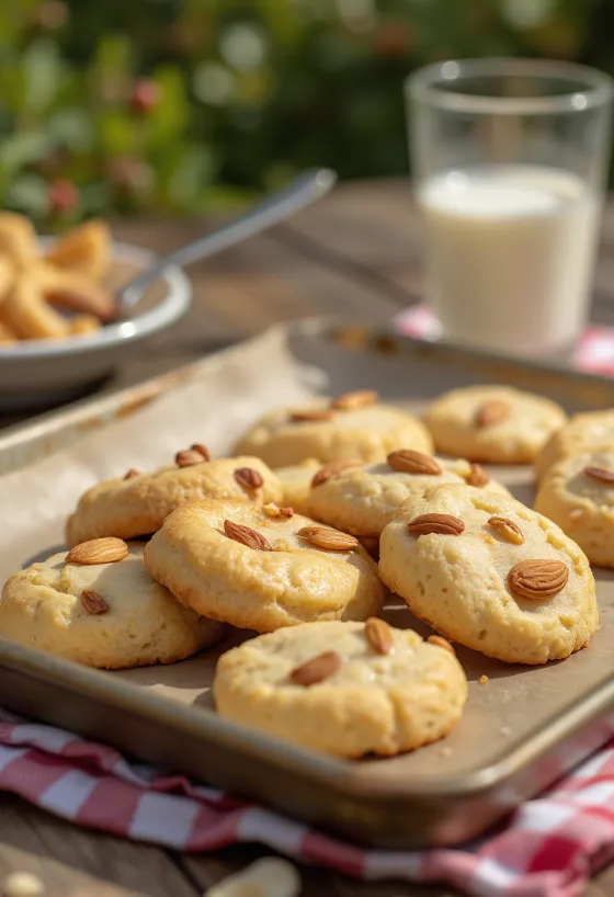 Möndlukex borið fram