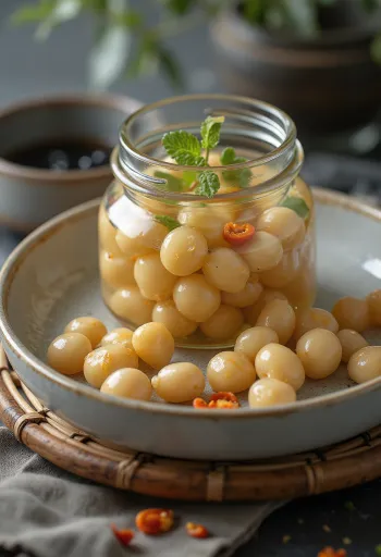 Syltað natto í krukku