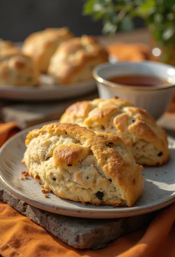 Scones með hörfræjum