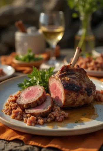 Grillað lambalæri með rósmarín