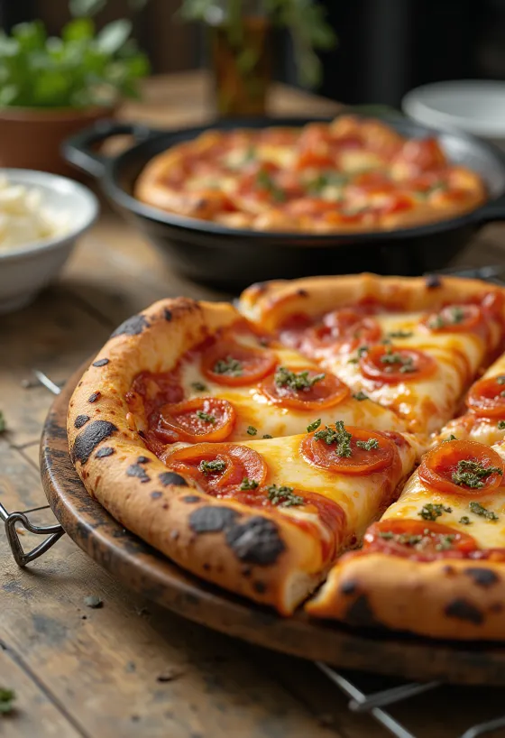 Detroit Style Pizza ferhyrnd, þykk og stökk