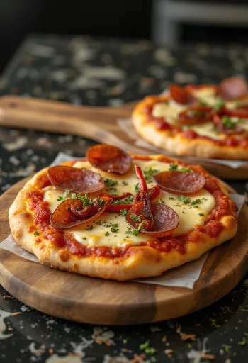 Diavola pizza með gorgonzola og chili
