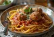 Spaghetti Bolognaise með kjötbollum og parmesan