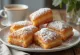 Djúpsteikt beignet með flórsykri