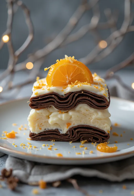 Viennetta Orange Chocolate ís með appelsínulögum og stökku súkkulaði