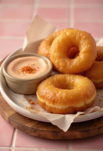 Fry Sauce Kleinuhringir bornir fram