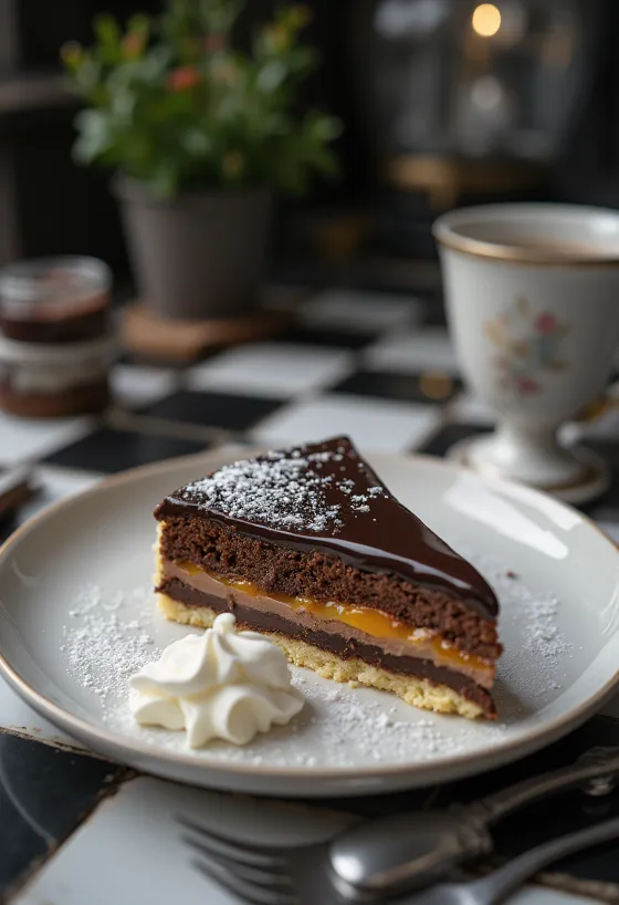 Sacher-terta borin fram