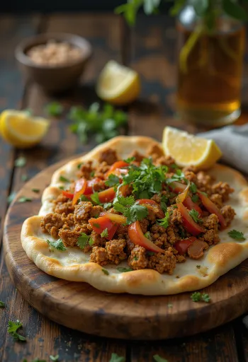 Lahmacun borið fram