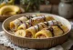 Cannelloni með heslihnetukremi og banana borið fram