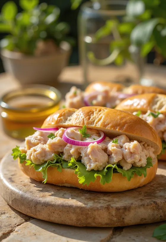 Bocadillo með túnfiski, í stökku baguette