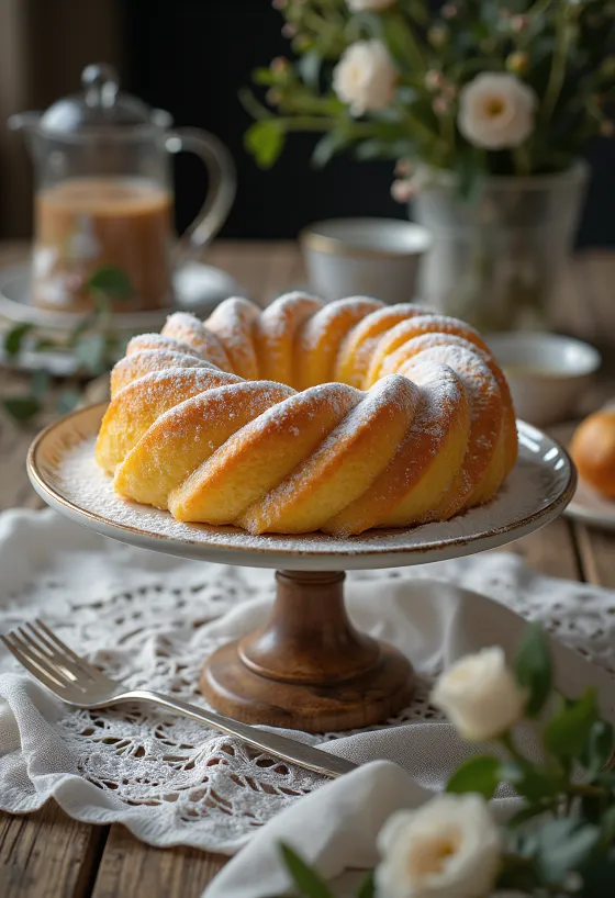 Ciambella ítölsk hringkaka nýbökuð