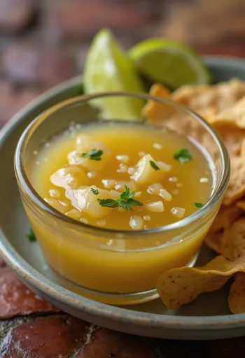 Tequila- og límónusósa í skál