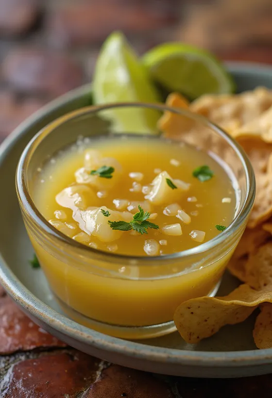 Tequila- og límónusósa í skál