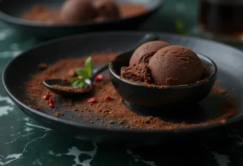 Chili og súkkulaðisorbet