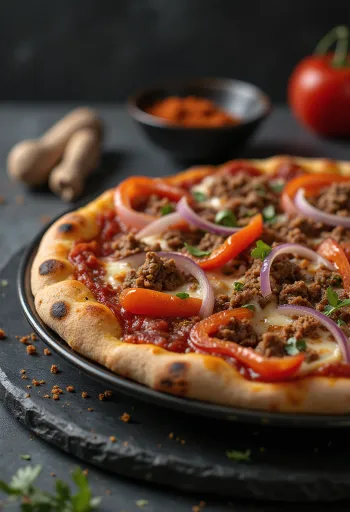 Pizza Algerienne borin fram