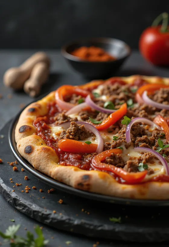 Pizza Algerienne borin fram