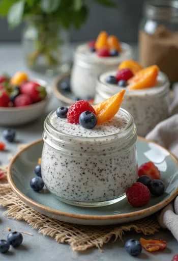 Chia Panna Cotta í glasi