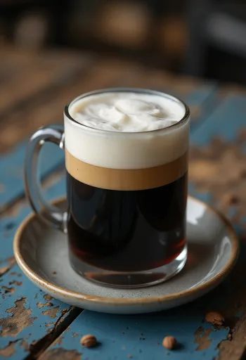 Írskt kaffi með þeyttum rjóma og viskíi