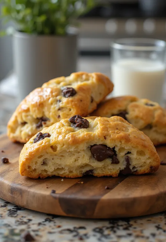 Súkkulaði- og hunangsbollur nýbakaðar