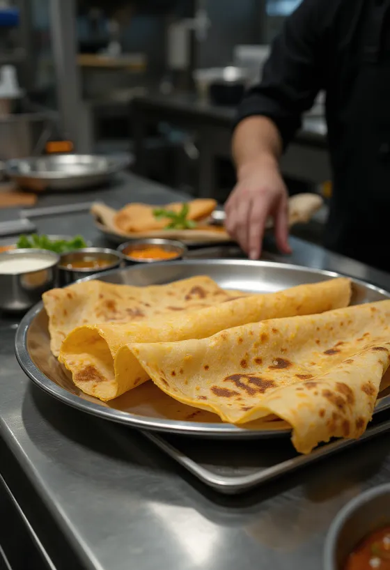 Dosa borin fram með kókossultu