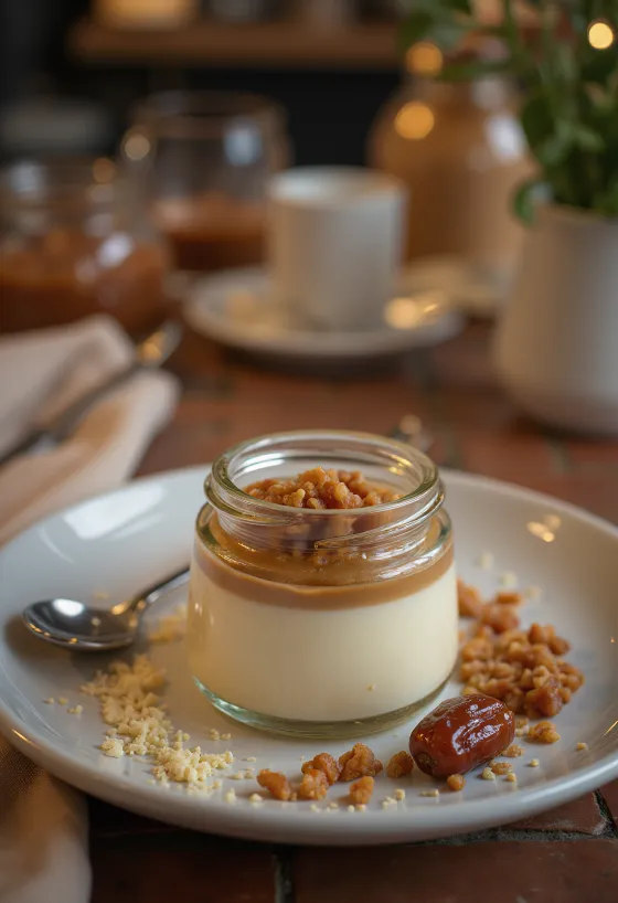 Döðlu Panna Cotta í glasi