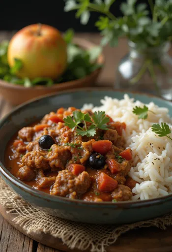 Picadillo borið fram