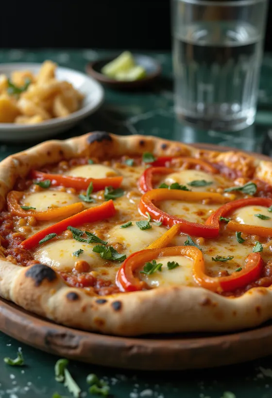 Pizza Chilena borin fram