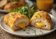Cordon bleu með fersku salati og frönskum